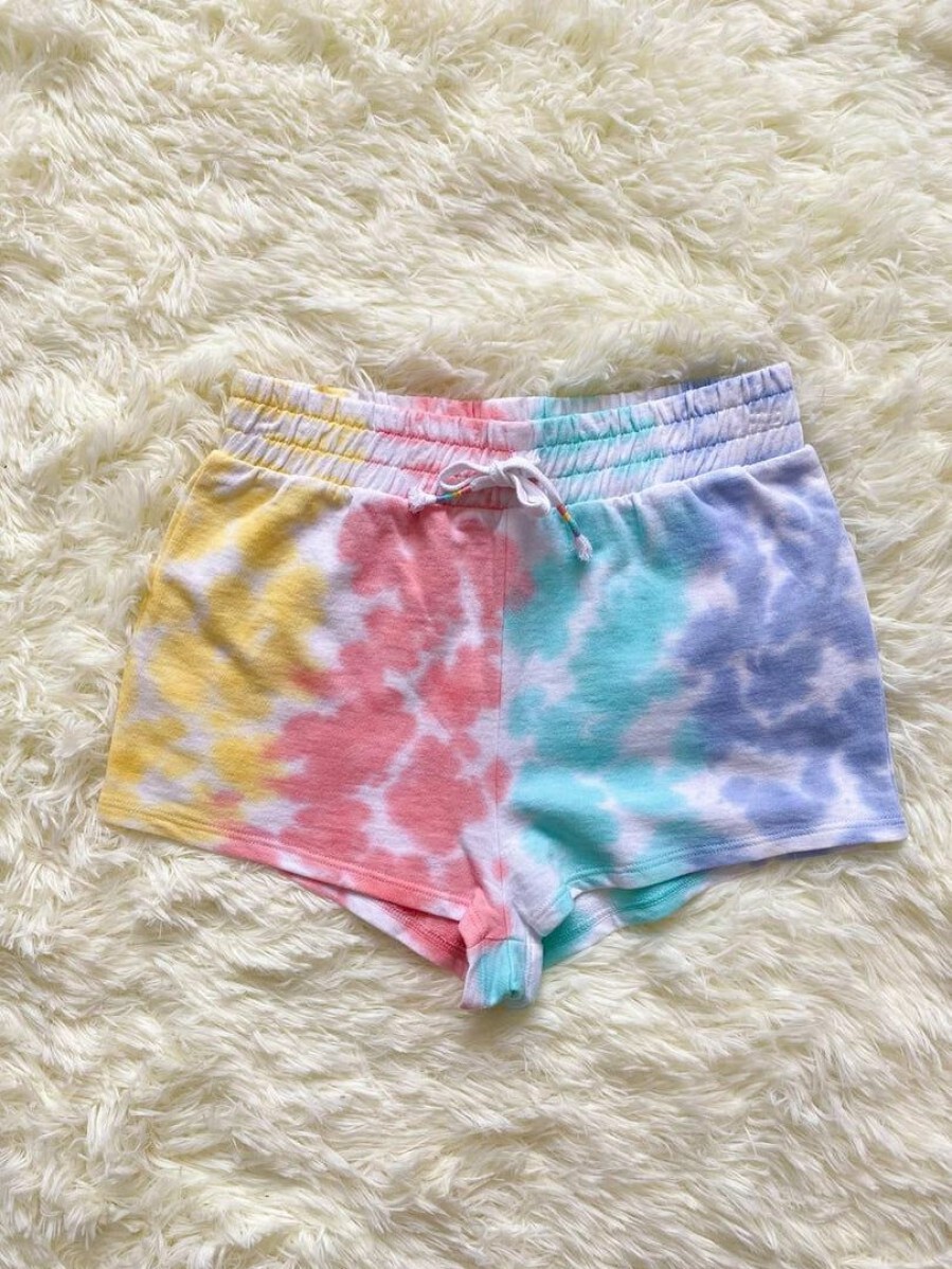 Tween * | Best Deal Paper Flower Patel Tie Dye Short Tween