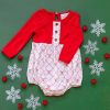 Baby Clothes * | Discount Swoon Baby Candy Cane Lane Bliss Bubble Baby Clothes