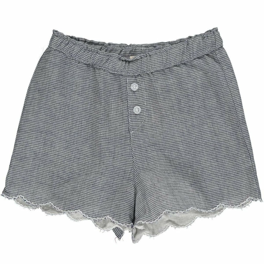 Girls * | Promo Vignette Beatrix Check Scalloped Short Girls