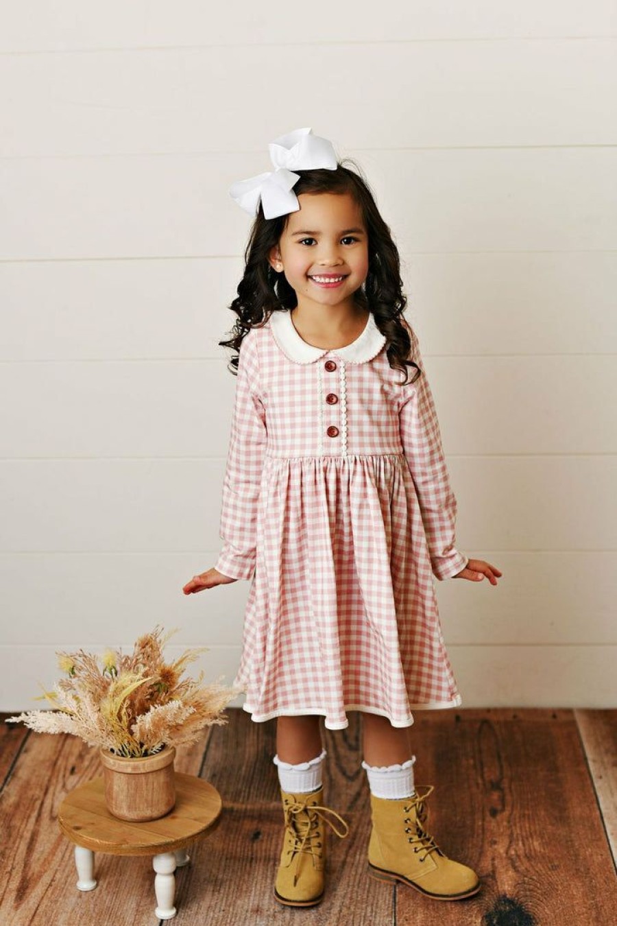 Girls * | Buy Swoon Baby Vintage Mauve Proper Bliss Dress Girls