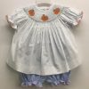 Baby Clothes * | New Banana Split Pumpkin Dot Dress & Bloomer