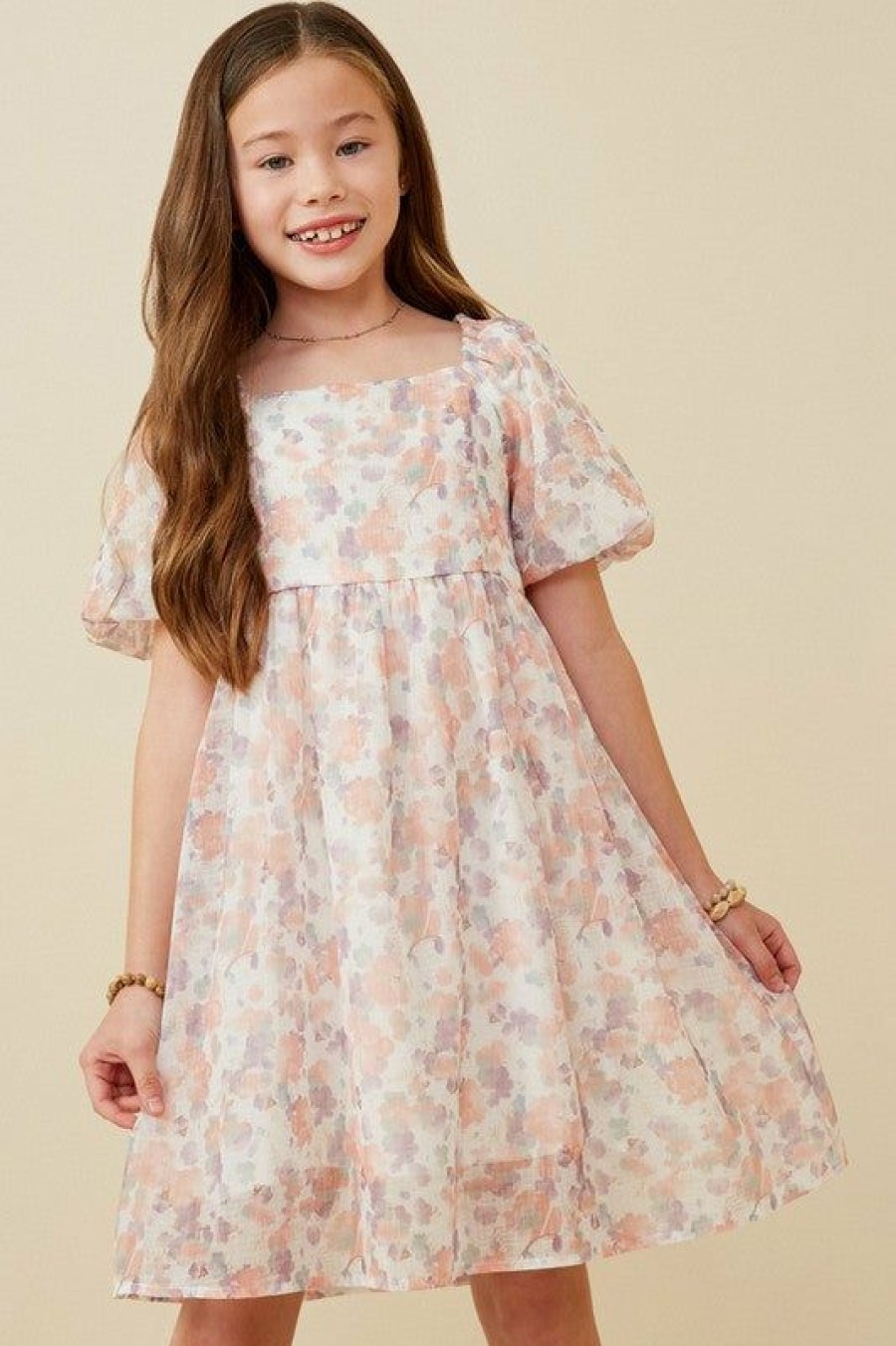 Tween * | Outlet Hayden Haydne Watercolor Print Dress Tween