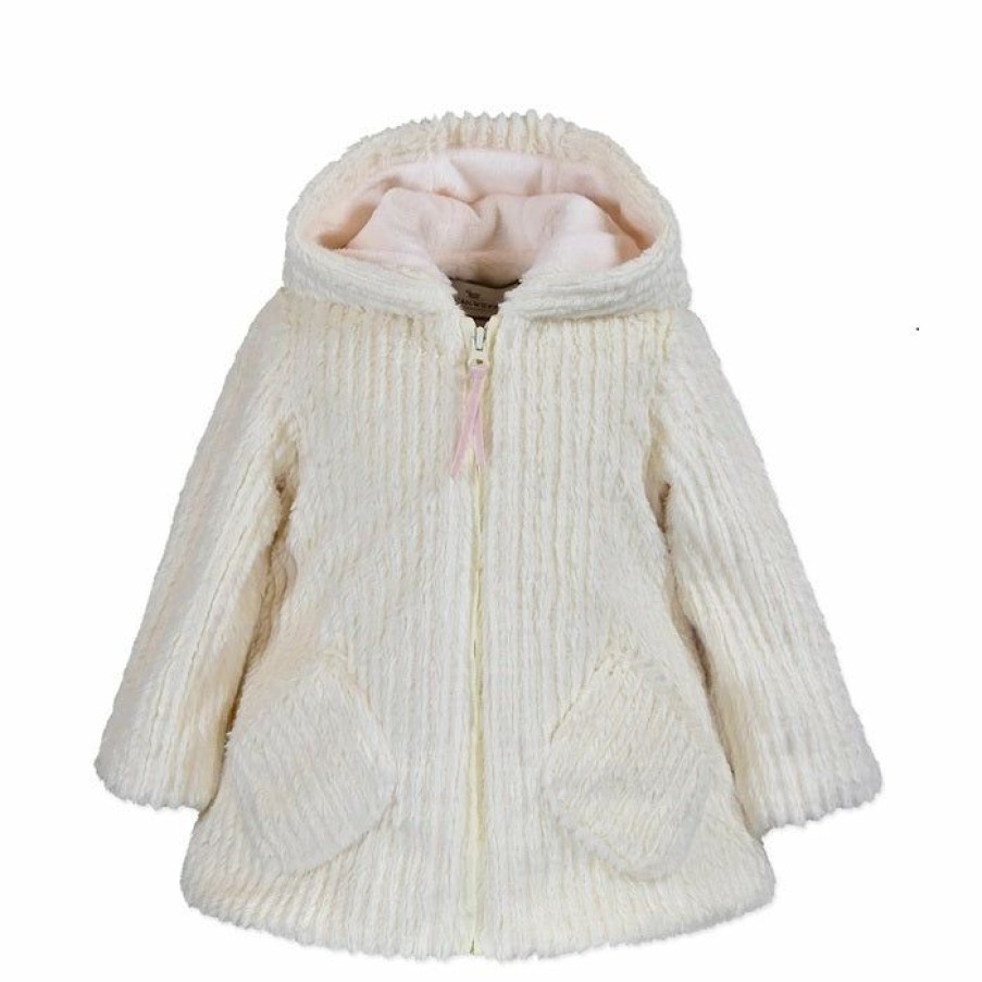 Girls * | Best Pirce Girls Widgeon Fur Pom Hooded Coat