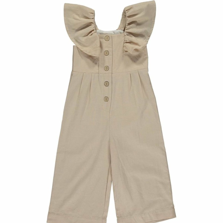 Girls * | Buy Vignette Rosie Tan Romper Girls