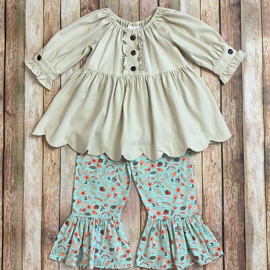 Girls * | Cheapest Natalie Grant Acorn Peasant Set Girls