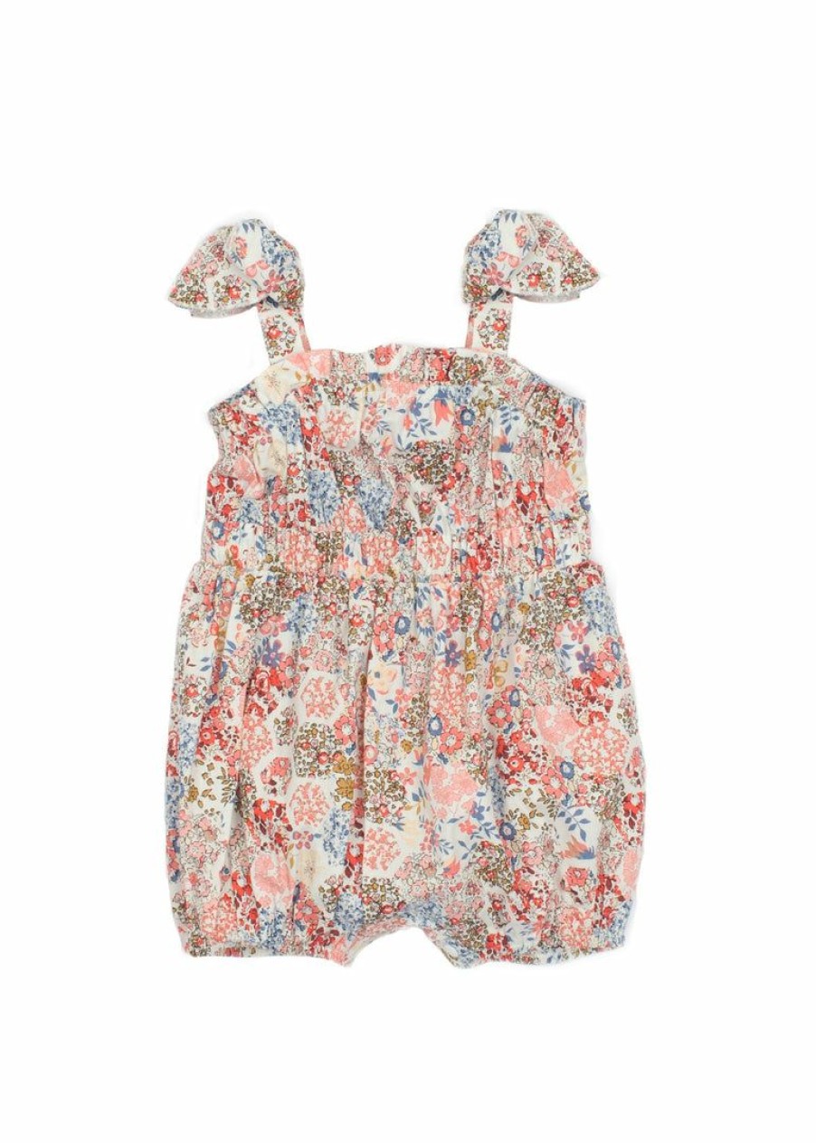 Baby Clothes * | Budget Mabel & Honey Vienna Floral Romper Baby Clothes