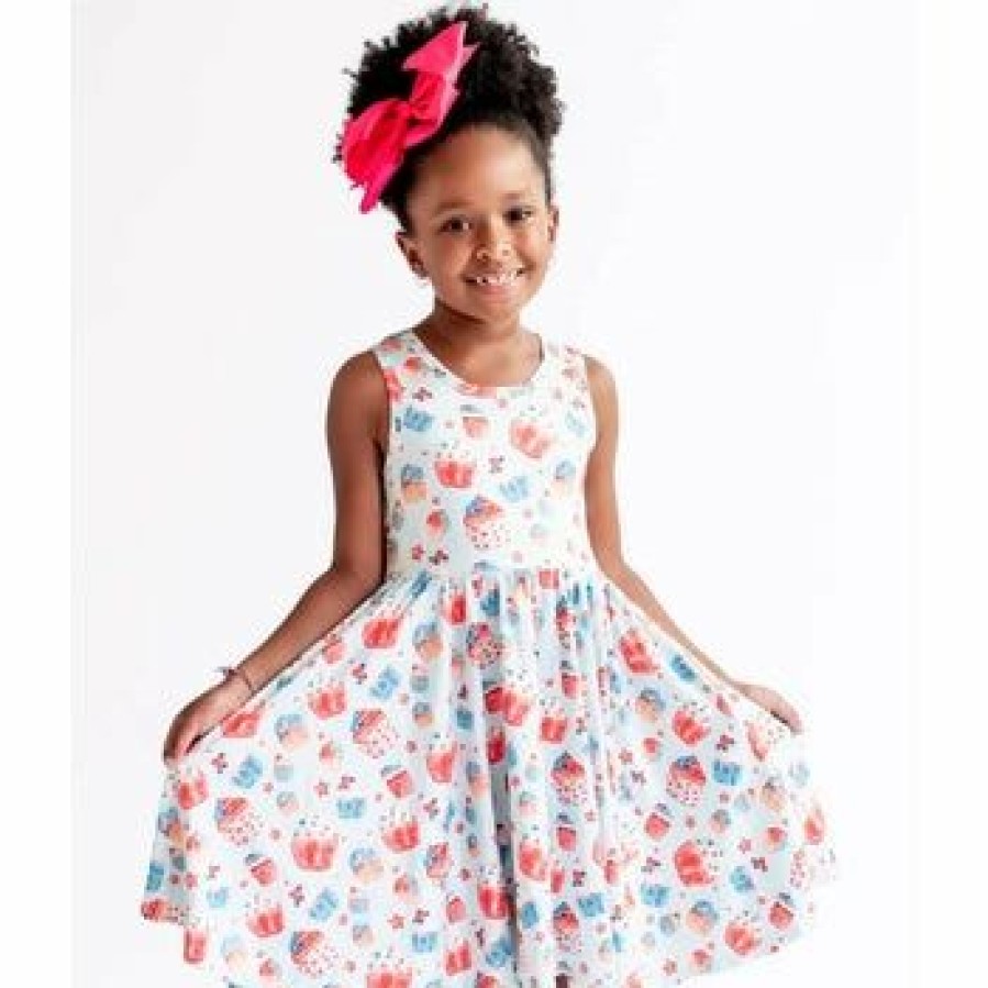 Girls * | Budget Girls Charlies Project All American Cupcake Dress