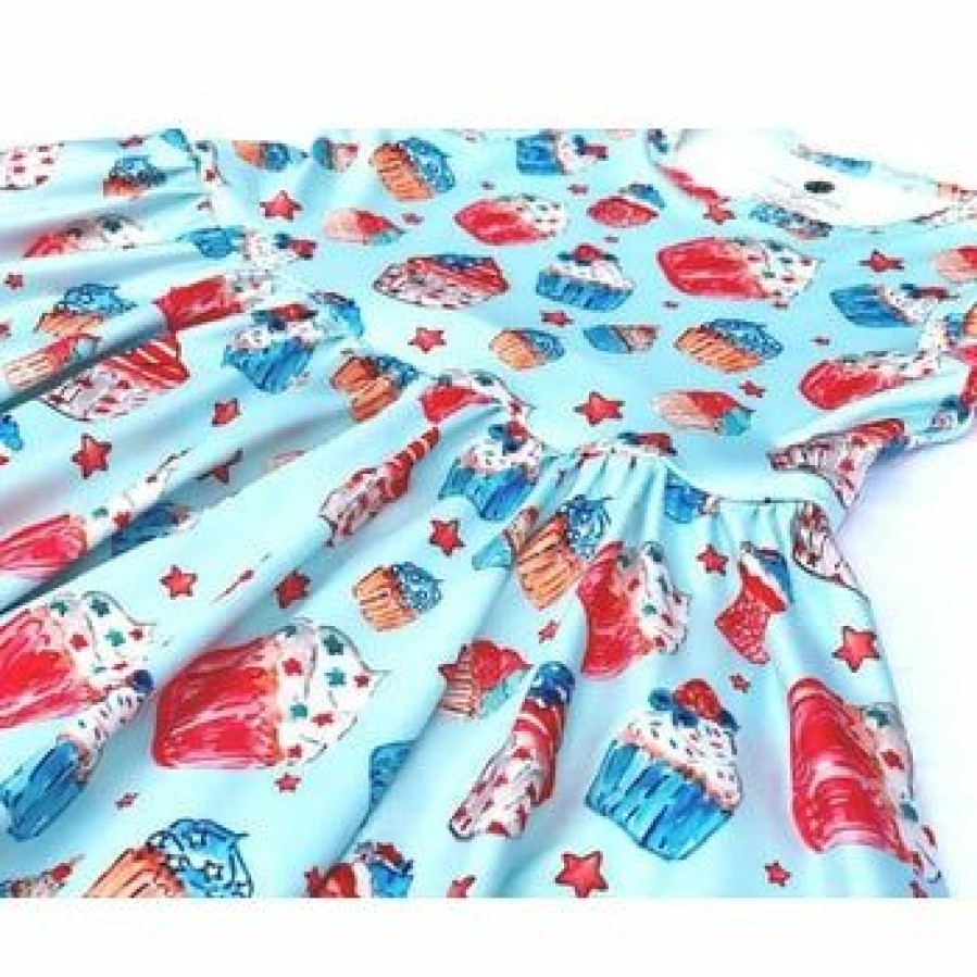 Girls * | Budget Girls Charlies Project All American Cupcake Dress