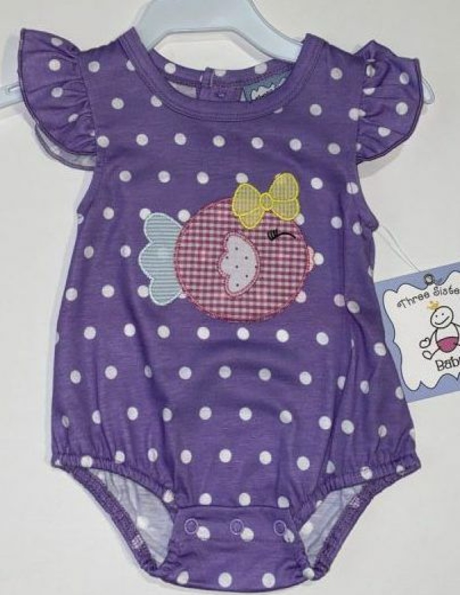 Baby Clothes * | Wholesale Baby Clothes Three Sisters Baby Kissy Fishie Bubble