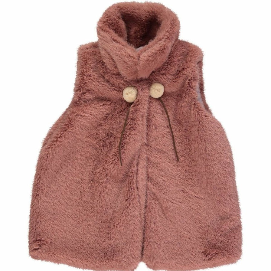 Girls * | Buy Girls Vignette Margo Fur Vest