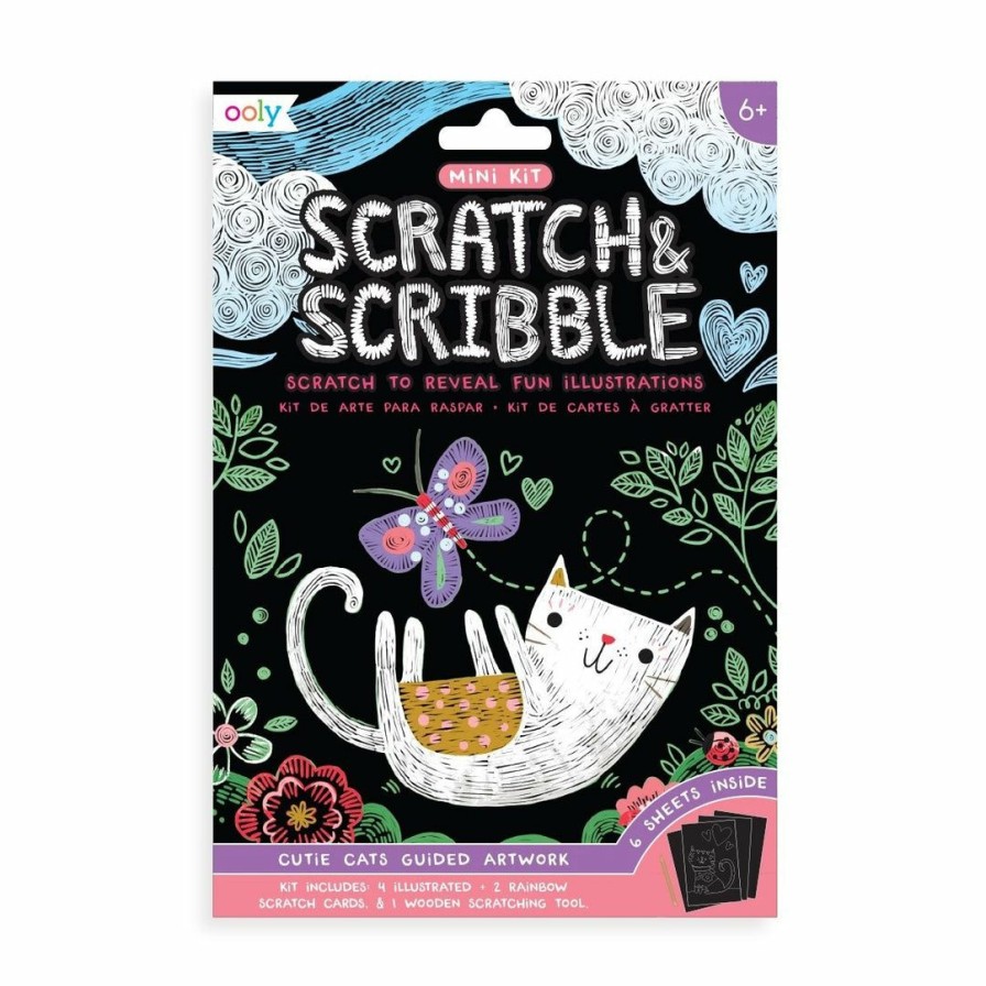 Girls * | Best Deal Ooly Scratch & Scribble Art Kit Girls