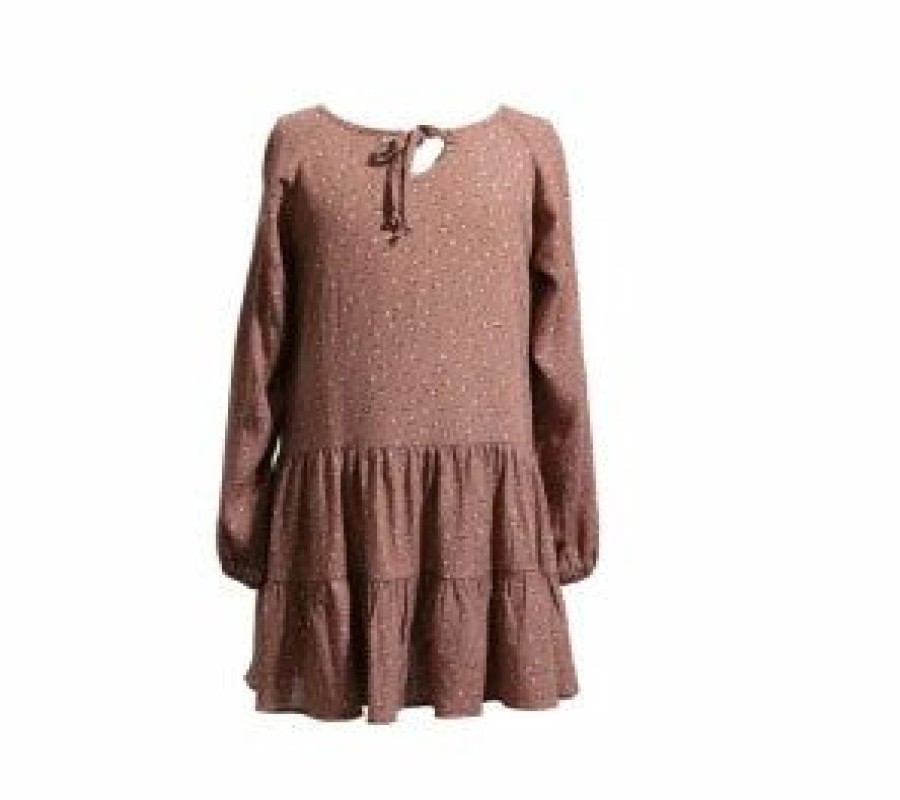 Tween * | Budget Paper Crane Rust Multi Dress Tween