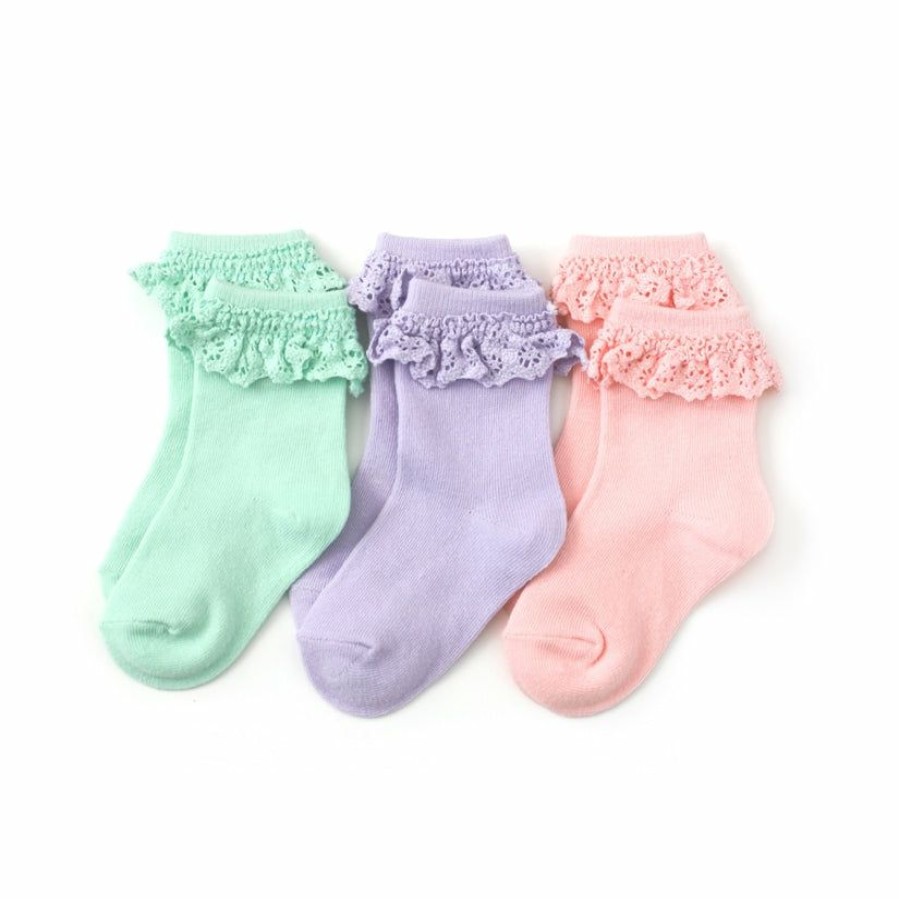 Girls * | Best Pirce Little Stockings Company Girls Little Stockings Co Tea Party Midi Pack