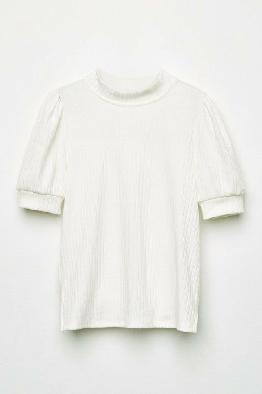 Tween * | Budget Tween Hayden Textured Puff Sleeve Top