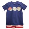 Boys * | Cheap Three Sisters Baseball Boys Applique Short Set