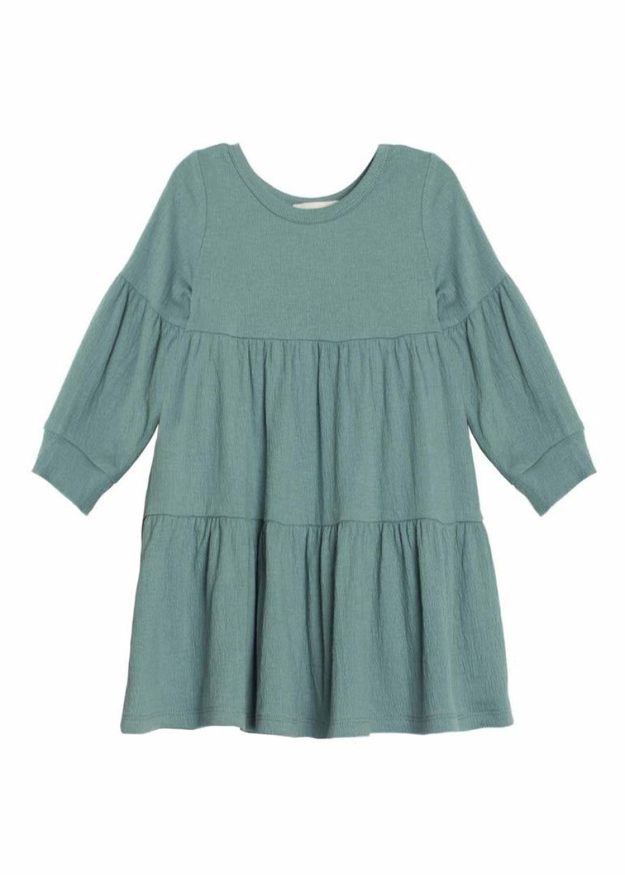 Girls * | Buy Mabel & Honey Green Rowan Knit Dress