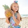 Girls * | Top 10 Girls Blueberry Bay Mint Shell One Piece Swimsuit