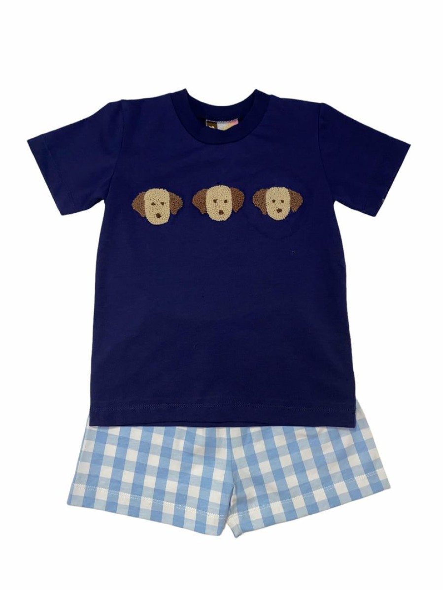 Boys * | Outlet Banana Split Boys Puppies Short Set