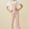 Tween * | Budget Hayden Ditsy Floral Bell Bottom Overalls Tween