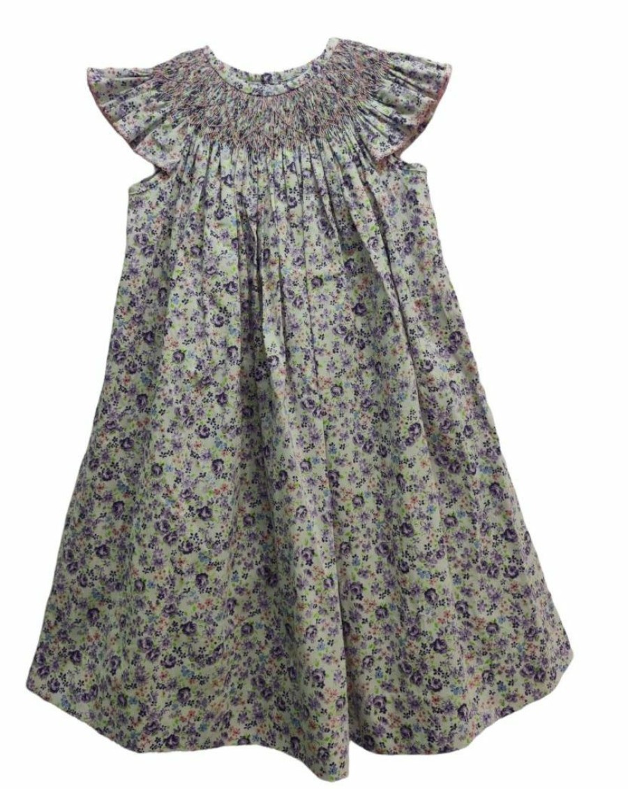 Girls * | Hot Sale Three Sisters Floral Frenzy Geo Bishop Girls