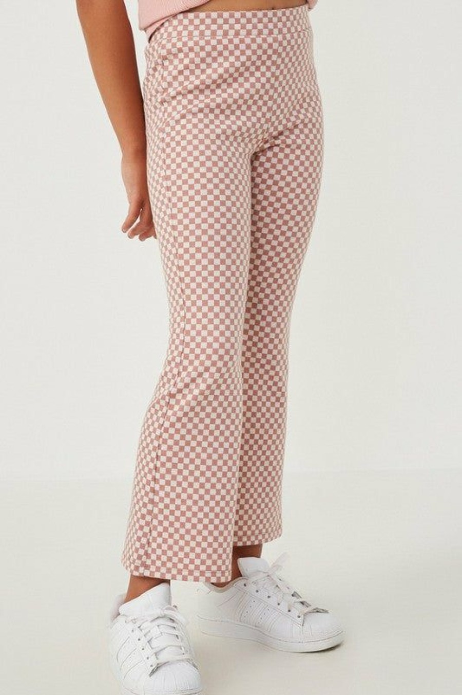 Tween * | Best Sale Tween Hayden Pink Checkerboard Pant