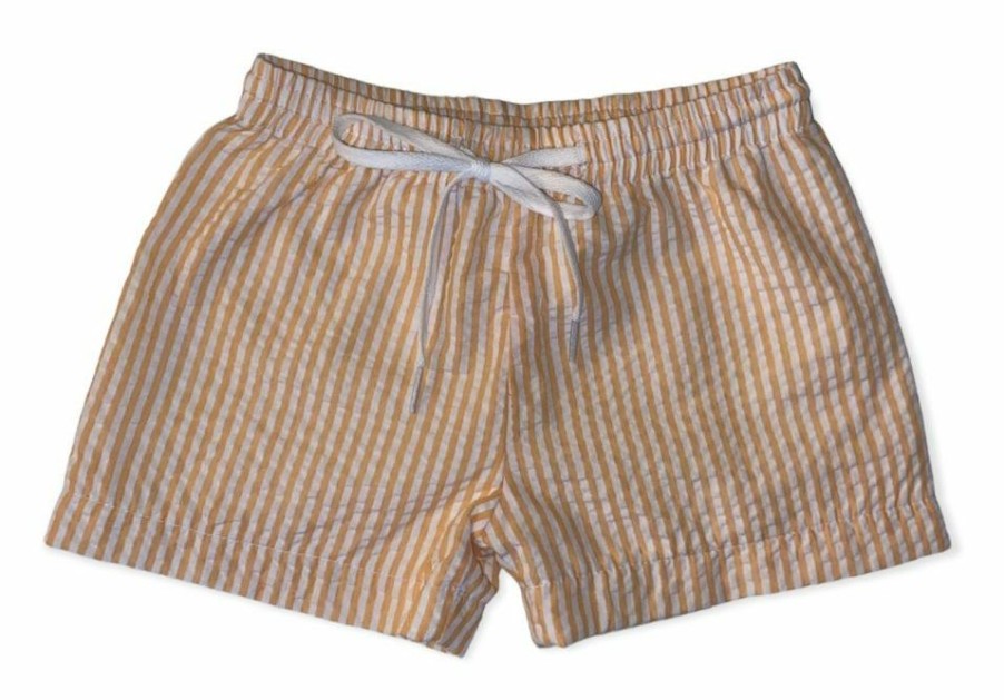 Boys * | Best Sale Millie Jay Seersucker Swim Trunk