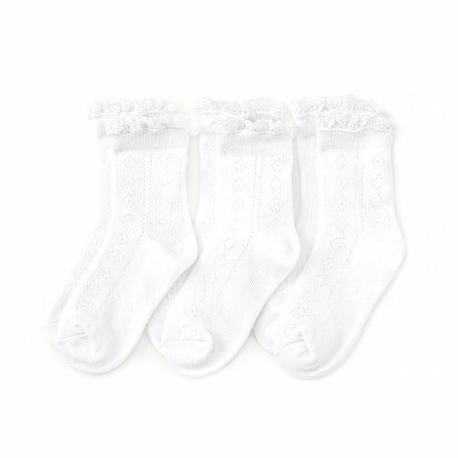 Girls * | Discount Little Stockings Company Little Stockings Co Midi Fancy 3 Pack Girls