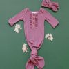 Baby Clothes * | Coupon Baby Clothes Swoon Baby Bamboo Waffle Gown Set