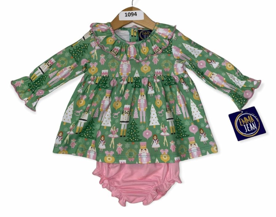 Baby Clothes * | Buy Emma Jean Kids Emma Jean Nutcracker Dress & Bloomer Set Baby Clothes