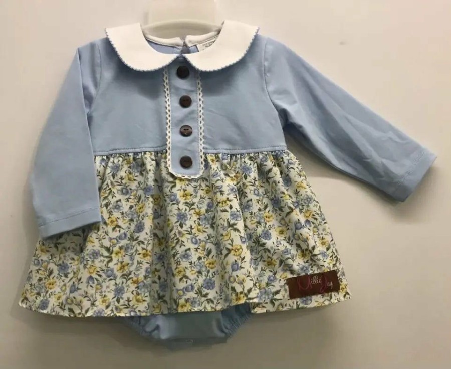 Baby Clothes * | Best Reviews Of Baby Clothes Millie Jay Vintage Floral Skirted Bubble