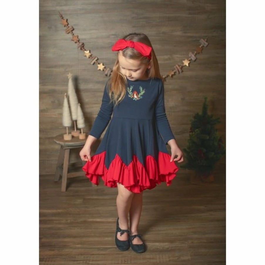 Girls * | Hot Sale Lemon Loves Lime Finch Song Dress