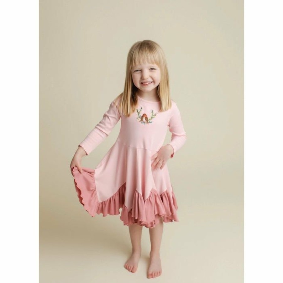 Girls * | Hot Sale Lemon Loves Lime Finch Song Dress