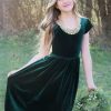 Tween * | Cheapest Tween Be Girl Clothing Natalie Velvet Maxi Dress