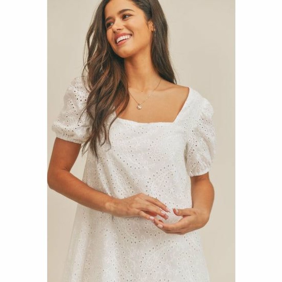 Tween * | Brand New Sadie & Sage Mira Eyelet Tween Dress