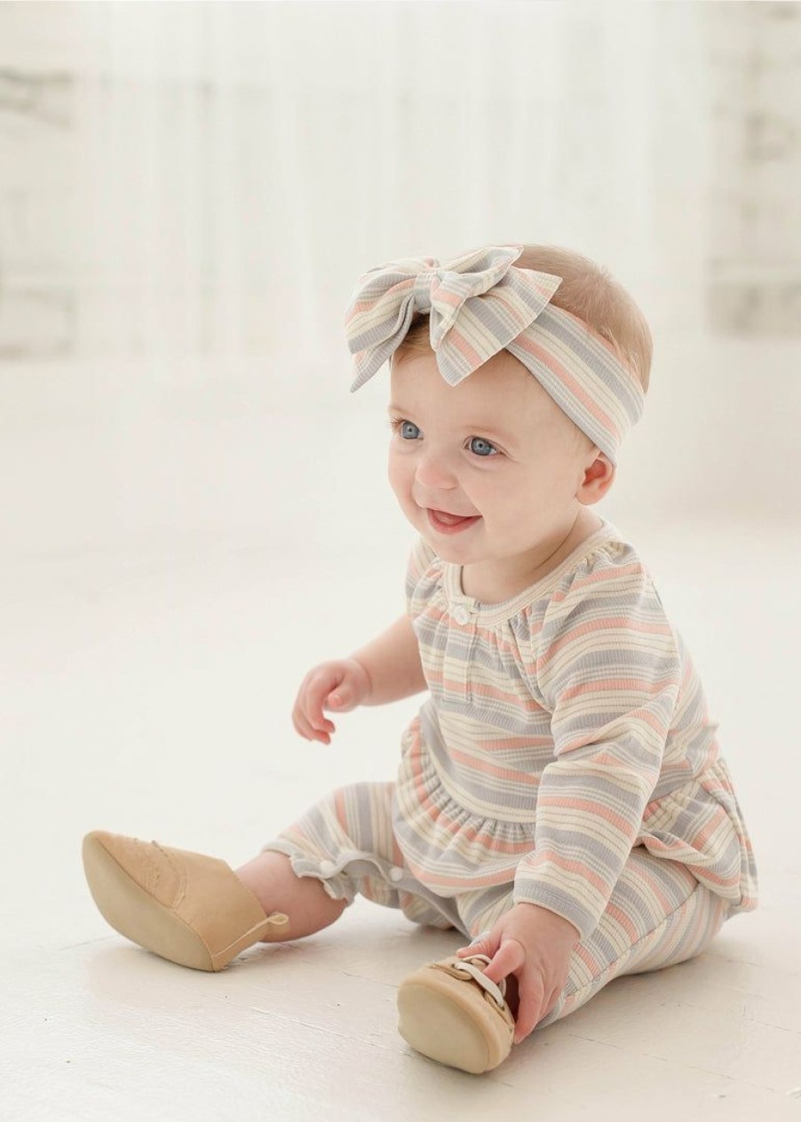 Baby Clothes * | Buy Mabel & Honey Avabelle Knit Romper