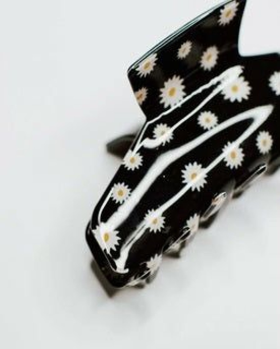 Tween * | Outlet Denim Printed Hair Claw Clips