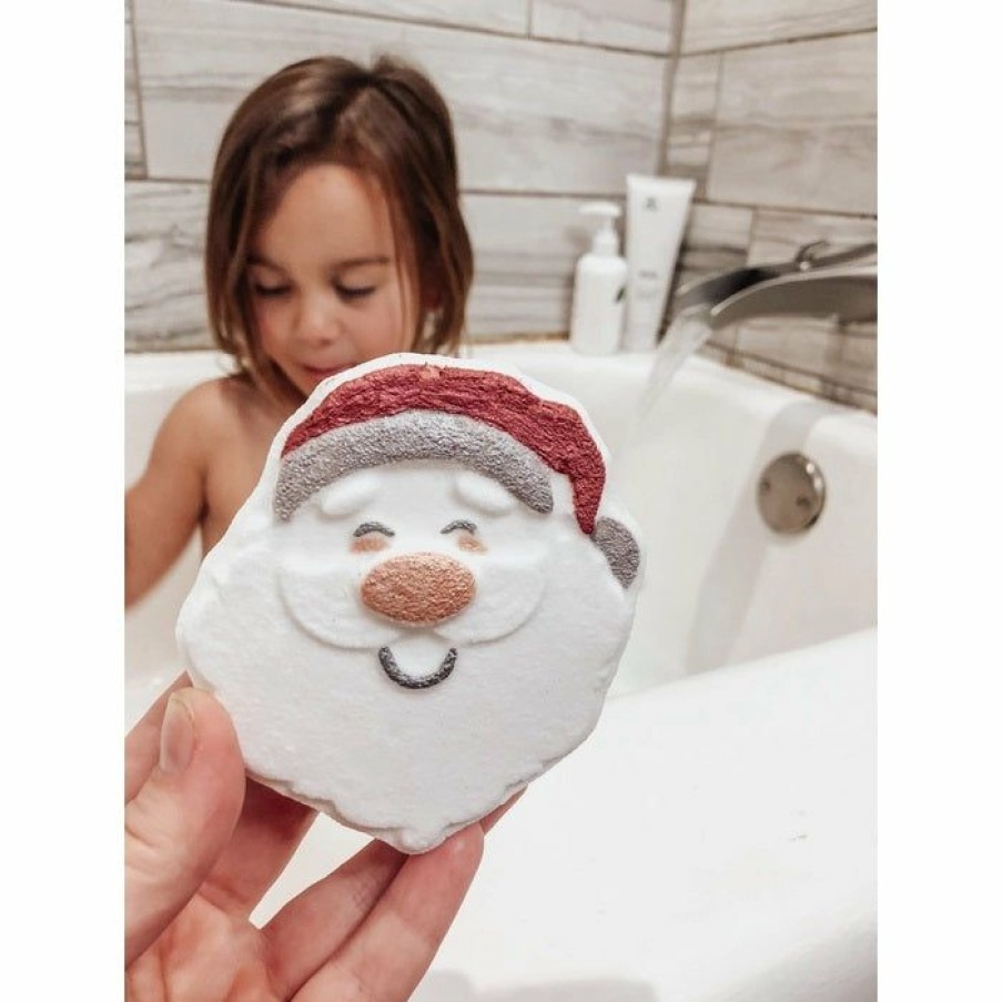 Girls * | Best Deal Mama Bear Organics Girls Mamabear Organics Santa Face Bath Bomb