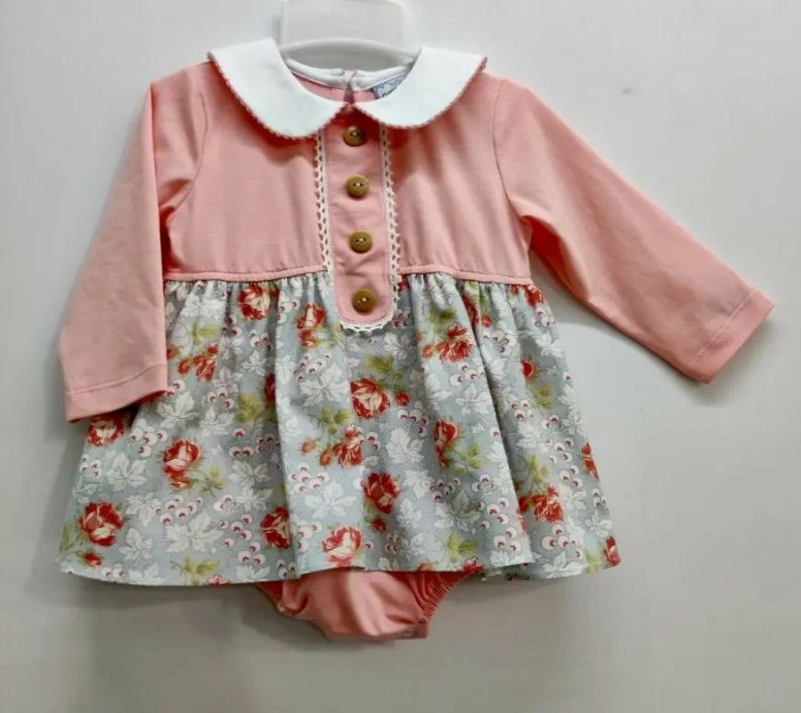 Baby Clothes * | Outlet Three Sisters Rambling Rose Bubble Baby Clothes