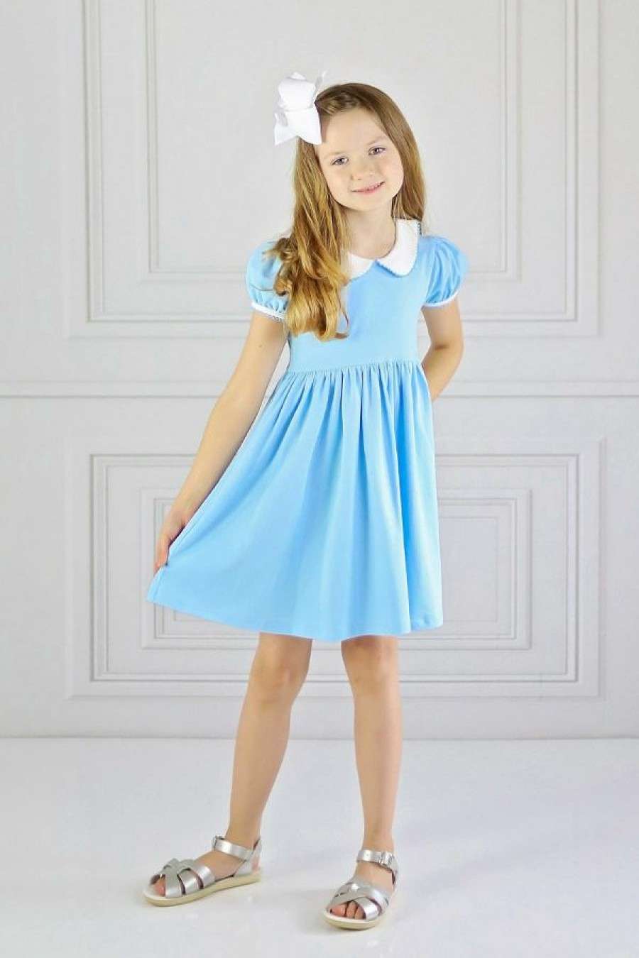 Girls * | Best Pirce Swoon Baby Proper Picot Dress Girls