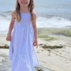 Girls * | Wholesale Vignette Brownen Tan Spring Floral Dress Girls