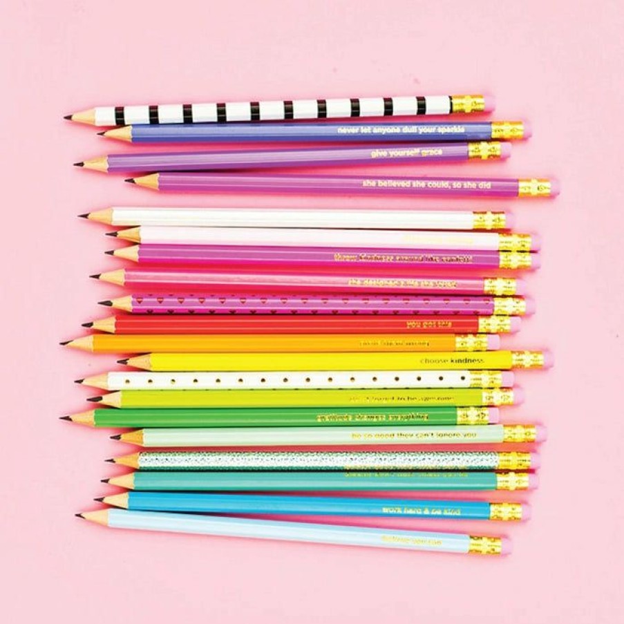 Girls * | Hot Sale Girls Taylor Elliot Motivational Pencil Set