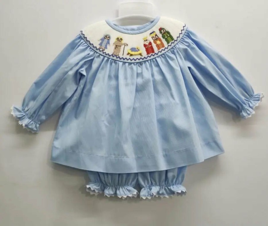 Baby Clothes * | Outlet Three Sisters Nativity Bloomer Set