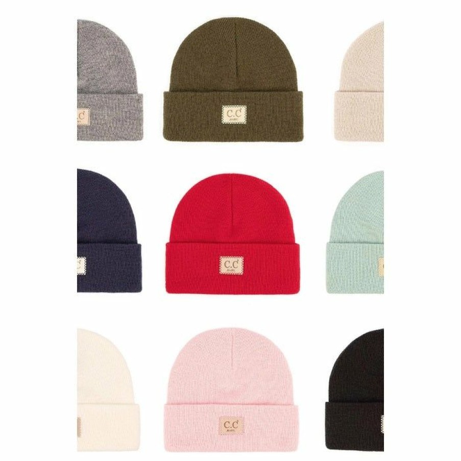 Baby Clothes * | Discount Cc Baby Ribbed Suede Patch Hat