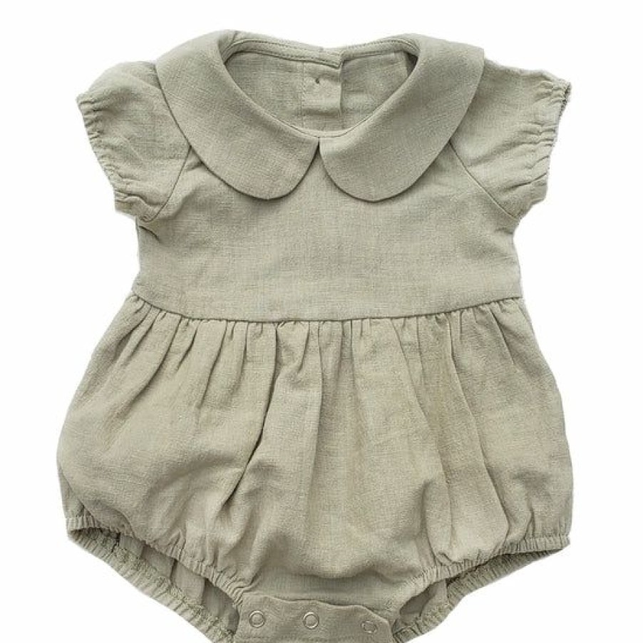 Baby Clothes * | Promo Mali Wear Linen Bubble Baby Clothes