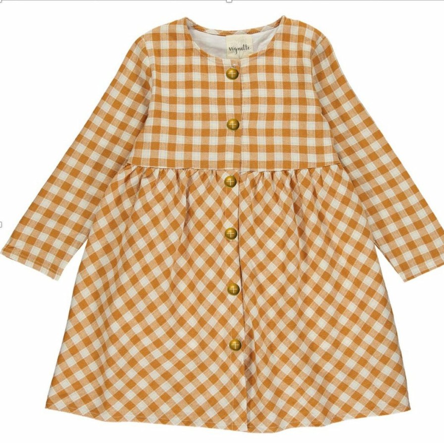 Girls * | Coupon Vignette Kit Plaid Dress