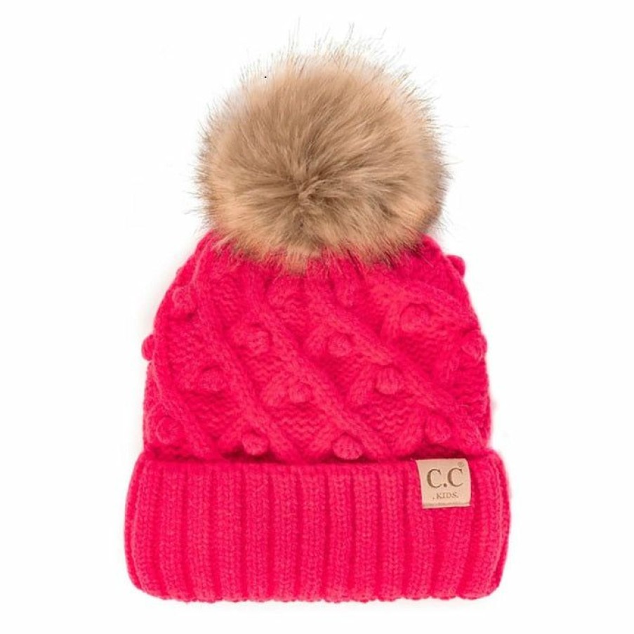 Girls * | Best Pirce Cc Bobble Kids Beanie Hat