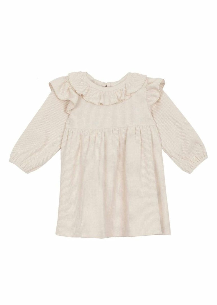 Girls * | Buy Mabel & Honey Ivory Woodland Knit Dress Girls