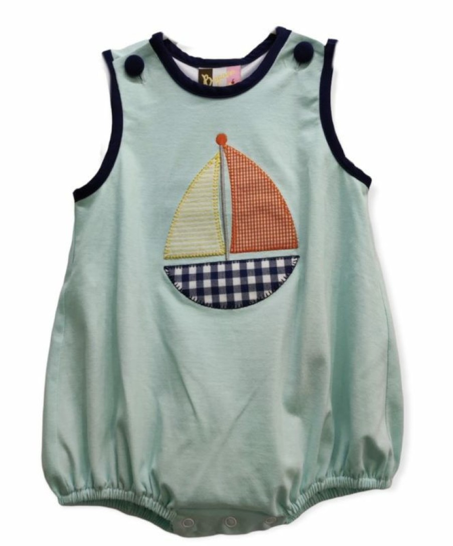 Boys * | Cheapest Banana Split Boys Sailboat Knit Bubble