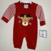 Boys * | Best Reviews Of Three Sisters Reindeer Lights Romper