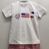 Boys * | Best Deal Three Sisters 4Th Of July Boys Short Set